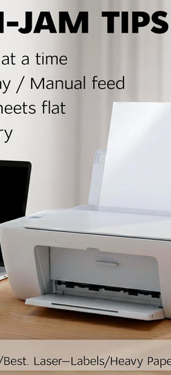 Premium Printable Vinyl Sticker Paper for Inkjet Printer and Laser - 20 White Matte Sticker Paper Waterproof - Durability Adhesive Paper 8.5 x 11, Fast Dry, Holds Ink Well, Great for Cutting Machines