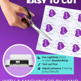 Premium Printable Glossy Sticker Paper for Inkjet Printer - 50 White Adhesive Sticker Sheets - Glossy Photo Sticker Paper 8.5 x 11 Inch for DIY Labels, Crafts and Photo Printing