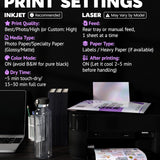 Clear Holographic Sticker Paper for Inkjet Printer and Laser – 20 Sheets, 8.5x11 Printable Vinyl Clear Sticker Paper, Waterproof Transparent Labels for DIY Stickers & Decals