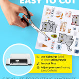 95% Clear Sticker Paper for Inkjet Printer and Laser – 50 Sheets, 8.5x11 Transparent Sticker Paper, Printable Vinyl, Waterproof Clear Labels for DIY Stickers & Decals