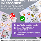 Clear Holographic Sticker Paper for Inkjet Printer and Laser – 50 Sheets, 8.5x11 Printable Vinyl Clear Sticker Paper, Waterproof Transparent Labels for DIY Stickers & Decals