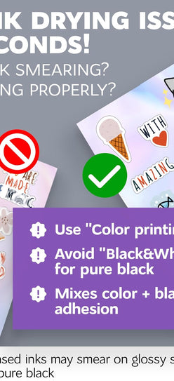 Clear Holographic Sticker Paper for Inkjet Printer and Laser – 50 Sheets, 8.5x11 Printable Vinyl Clear Sticker Paper, Waterproof Transparent Labels for DIY Stickers & Decals