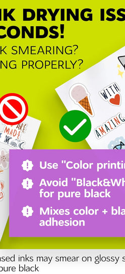 Premium Printable Vinyl Sticker Paper for Inkjet Printer and Laser - 200 White Matte Sticker Paper Waterproof - Durability Adhesive Paper 8.5x11 (Matte, 200 Sheets)